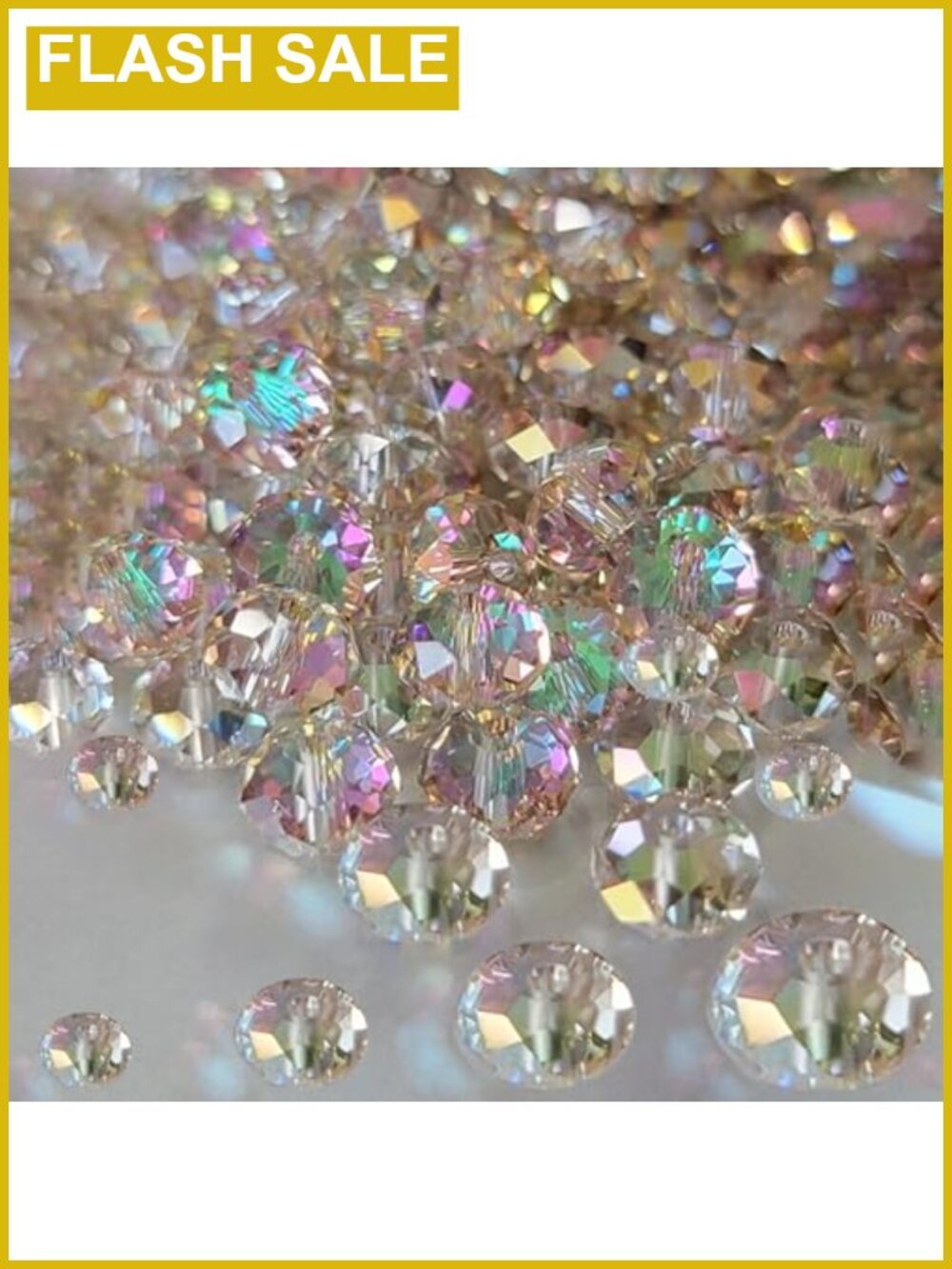 800 Crystal Glass Beads Jewelry Making Kit for Bracelets Necklaces Pendants DIY